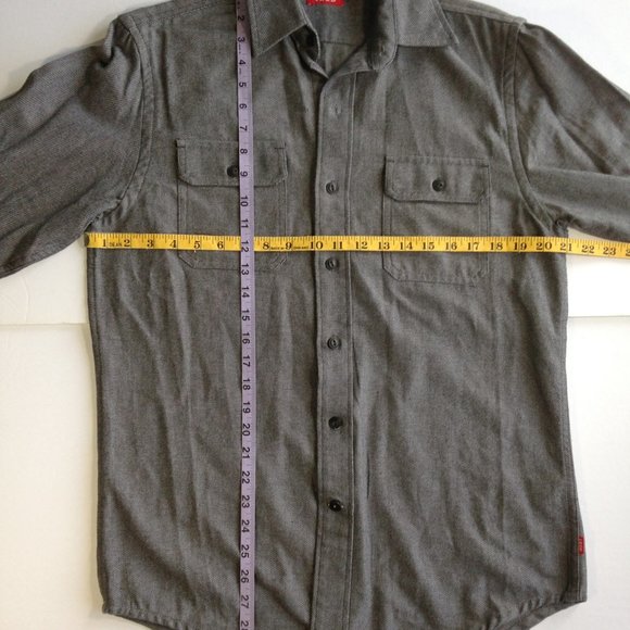 Mens IZOD Thick Cotton Fall Shirt Gray NEW WITH TAGS ships from Canada - Small - Picture 10 of 10